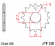 JTF 520-16RB Kawasaki/Suzuki/Yamaha/Cagiva/Triumph/Hyosung