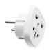 World to EU Adapter white