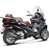 Slip-On Line Black Stainless Steel Piaggio MP3/Beverly 400/500 (08-16)