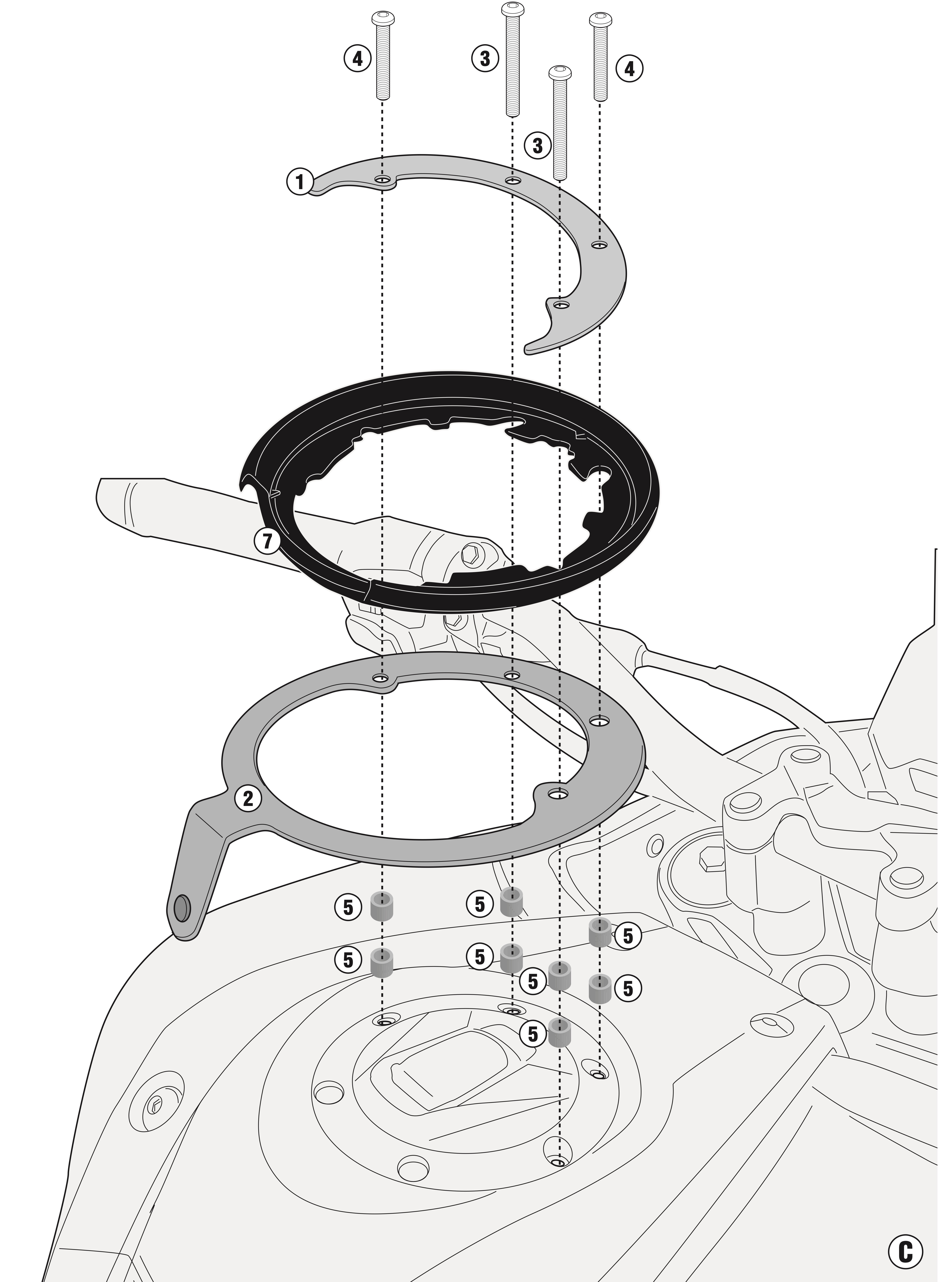 Bulle Givi D9251ST Pour Voge Valico 500 DS 2020-2022 - Montage Sur Fixation D'origine, Fabriqué En Italie