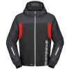 Bunda Hoodie II H2Out Black/Anthracite/Fluo Red 2023