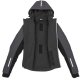 Bunda Hoodie II H2Out Black/Anthracite/Fluo Red 2023 Bunda Hoodie II H2Out Black/Anthracite/Fluo Red 2023