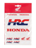 HRC Honda střední balení samolepek HRC Honda střední balení samolepek