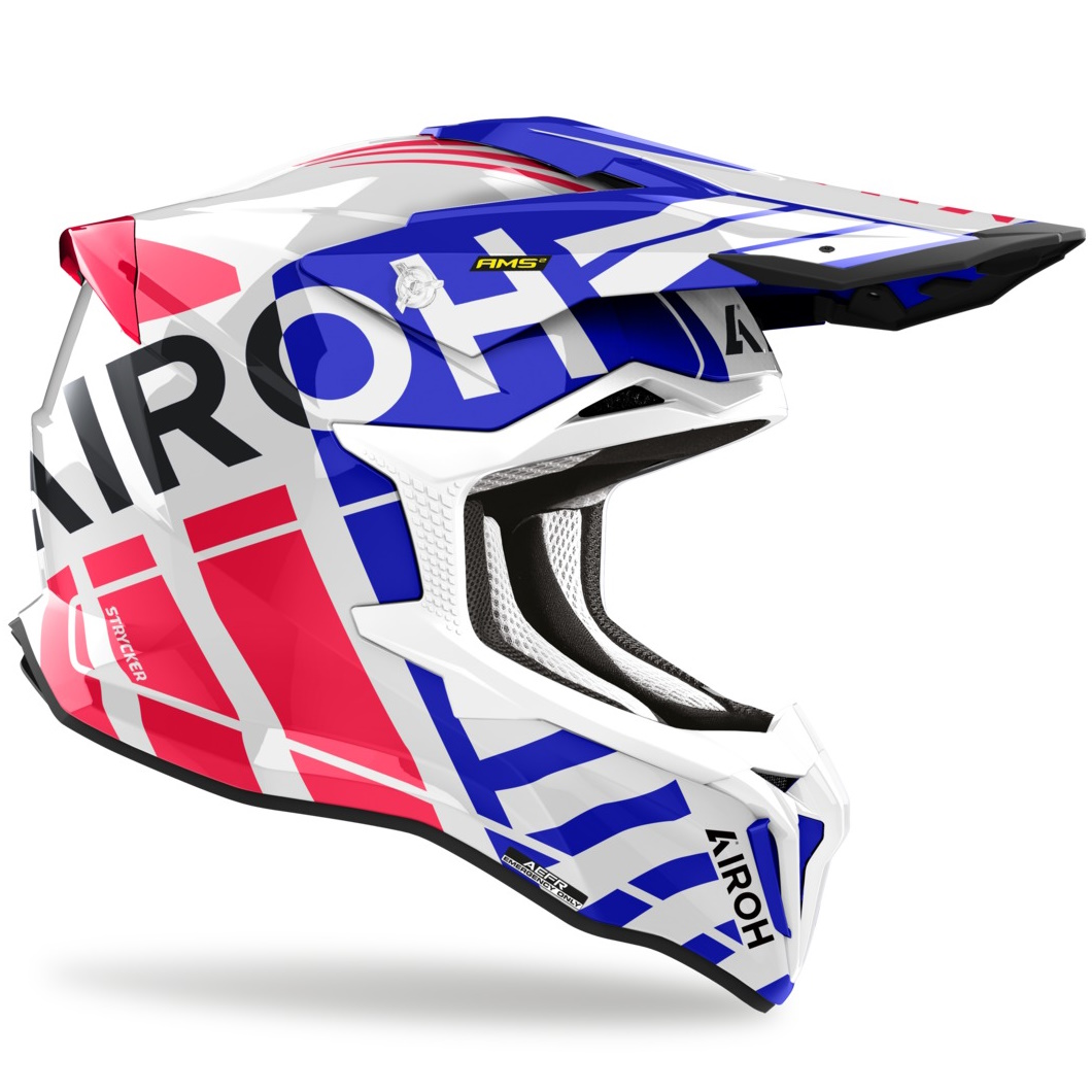 Strycker Brave AIROH STRYCKER Brave 2024 Blue/Red Gloss, 292,00 € - Motostar.sk