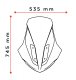Větrný štít V-Tech Line Touring Yamaha N-Max 125 (21-25)