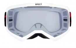 MX brýle EVAN White - kouřově/stříbrné plexi