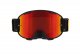 MX brýle STRIVE Matt Black - červené + čiré plexi