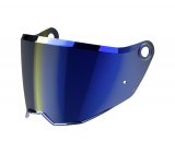 plexi pro přilby COMMANDER 2 - modré zrcadlové