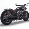 48323 Twin Splash 3" black Indian Scout