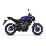 14251EKB LV One Evo Black YAMAHA MT-07/FZ-07 (17-20), TRACER 700 (16-20), TRACER 700 GT (19-20), XSR 700 (16-20)