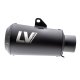 15212FBU LV-10 Full Black YAMAHA MT-03 (16-20), MT-25 (15-18), YZF-R25 (14-18), YZF-R3 (15-20)