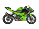 E-K4R2 Výfukové zvody Kawasaki Ninja 400 (18-26), Ninja 500 / Z500 (24-26), Z400 (19-26)