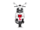 S-VE125SO2-HZBL Výfuková koncovka Vespa GTS 125 / Super / Sport / Tech (21-24)