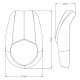 Plexi Anarchy 21093 KAWASAKI VULCAN S (15-25)