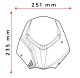 Plexi New Generation Sport 21580 DUCATI SCRAMBLER FULL THROTTLE (23-26), SCRAMBLER ICON (23-26), SCRAMBLER NIGHTSHIFT (23-25)