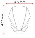 Plexi New Generation Touring 21935 HONDA CB500 HORNET (24-26)