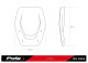 Plexi Standard Screen 22014 BMW R1300GS (23-26), R1300GS ADVENTURE (24-26), R1300GS OPTION 719 TRAMONTANA (23-25), R1300GS TRIPLE BLACK (23-26), R1300GS TROPHY (23-26)