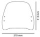 Plexi Trafic 5894 HONDA VISION 110 (11-13), VISION 110 E3 (14-17), VISION 50i 4T 14p (12-23), VISION 50i 4T 16p (12-23)