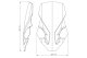 Plexi Touring Screen 8905 HONDA CRF1000L AFRICA TWIN (16-19), CRF1000L AFRICA TWIN ADVENTURE SPORTS (18-19)