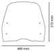 Plexi Windshield T.S. 9342 HONDA VISION 110 E4 (18-20), VISION 110 E5 (21-25)