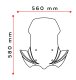 Plexi Touring Screen 21176 MOTO GUZZI V85 EVOCATIVE GRAPHICS (21-23), V85TT 850 (19-23), V85TT CENTENARIO 850 (21-23), V85TT TRAVEL (19-20)