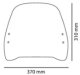 Plexi Trafic 21645 KEEWAY HURRICANE 50 (21-23)