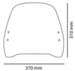 Plexi Trafic 21736 KYMCO AGILITY S 125I CBS E5
