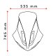 Plexi Windshield V-Tech Line Touring 21802 YAMAHA NMAX 125 (21-24), NMAX 150 (21-24)