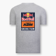 Red Bull tričko šedé s veľkým logom KTM
