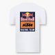 KTM Red Bull tričko biele s logom KTM
