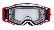 MX okuliare TORP White/Red - číre plexi