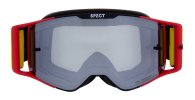 MX okuliare TORP Matt Black/Red - strieborné plexi