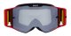 MX okuliare TORP Matt Black/Red - strieborné plexi