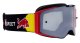 MX okuliare TORP Matt Black/Red - strieborné plexi