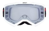 MX okuliare EVAN White - dymovo/strieborné plexi