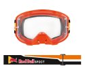 MX okuliare STRIVE Matt Orange - číre plexi