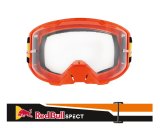 MX okuliare STRIVE Matt Orange - číre plexi