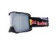 MX okuliare STRIVE Matt Black - strieborné plexi