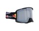MX okuliare STRIVE Matt Black - strieborné plexi
