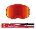 MX okuliare STRIVE Matt Red - červené plexi