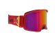 MX okuliare STRIVE Matt Red - fialové plexi