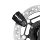 Kotúčový zámok SC61A čierna/čap 6 mm