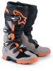 TECH 7 ENDURO - čierna/tmavo šedá/oranžová fluo
