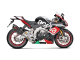 P-MBA10R7 Karbónový držiak výfuku Aprilia RSV4 (15-24), TUONO V4 (17-24)