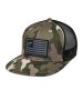 Šiltovka FLAG FLAT - zelená camo/čierna