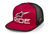 Šiltovka RIDE 4.0 TRUCKER - červená/čierna/biela
