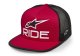 Šiltovka RIDE 4.0 TRUCKER - červená/čierna/biela