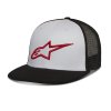 Šiltovka CORP TRUCKER - biela/čierna/červená