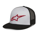 Šiltovka CORP TRUCKER - biela/čierna/červená