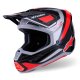 SUPERTECH S-M7 RISE - čierna/strieborná/červená fluo